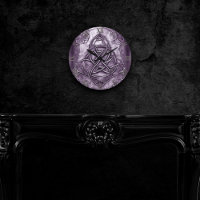 Triquetra Trinity Knot Lavender Purple Faux Metal
