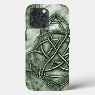 Triquetra Trinity Knot Sage Green Faux Metallic Case-Mate iPhone Case