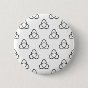 Triquetra Vesica Symbol 6 Cm Round Badge