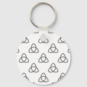 Triquetra Vesica Symbol Key Ring