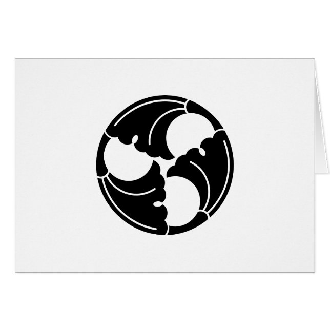 Trisected ginkgo leaves (Front Horizontal)