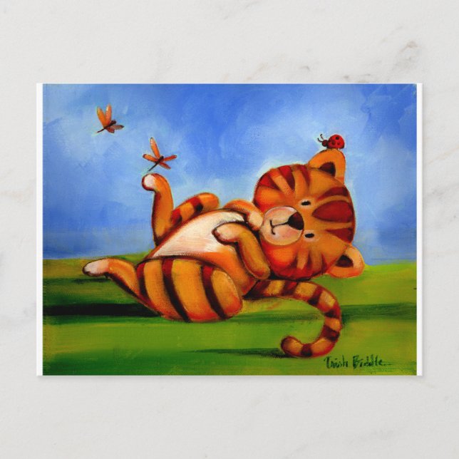 Trish Biddle Childrens Kitty 2 of 3 Postcard (Front)