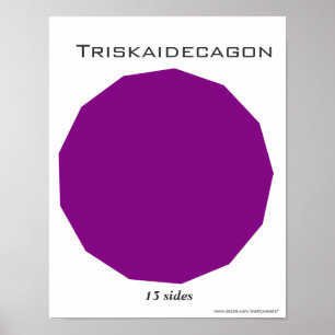Triskaidecagon Poster of Polygon