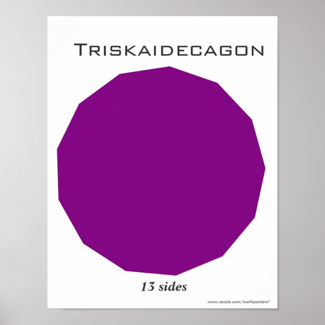 Triskaidecagon Poster of Polygon (Front)