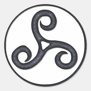 Triskel Classic Round Sticker