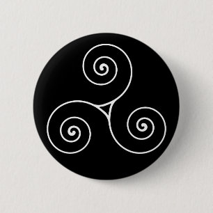 Triskele 6 Cm Round Badge
