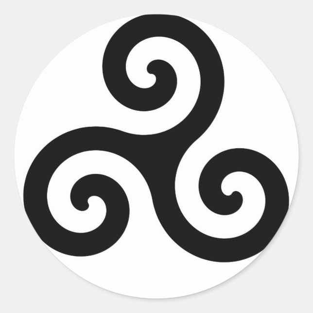 Triskele Classic Round Sticker (Front)