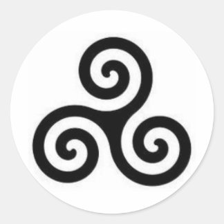 Triskele Classic Round Sticker