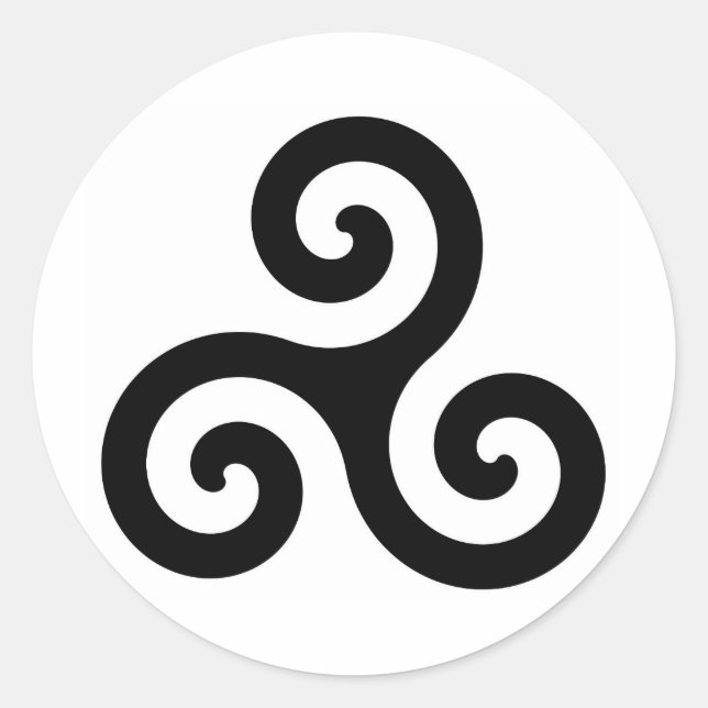 Triskele Classic Round Sticker (Front)