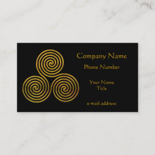 Triskele-gold Business Card