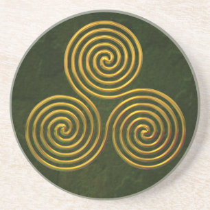 Triskele-gold Coaster