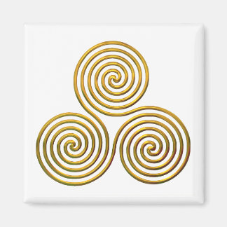 Triskele-gold Magnet