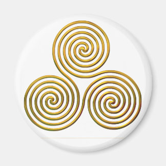 Triskele-gold Magnet