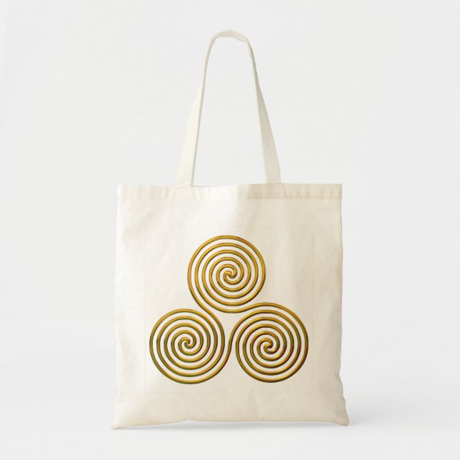 Triskele-gold Tote Bag (Front)