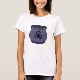 Triskele Triskelion Triple Spiral Cauldron T-Shirt