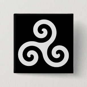 Triskelion 15 Cm Square Badge
