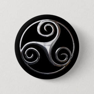 Triskelion 6 Cm Round Badge