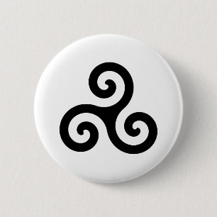 Triskelion 6 Cm Round Badge