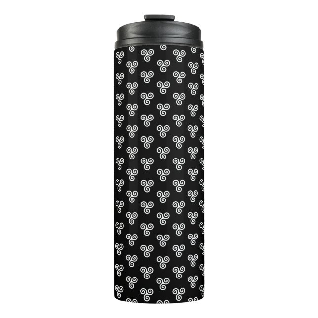 TRISKELION TRIPLE CELTIC SPIRAL THERMAL TUMBLER (Front)