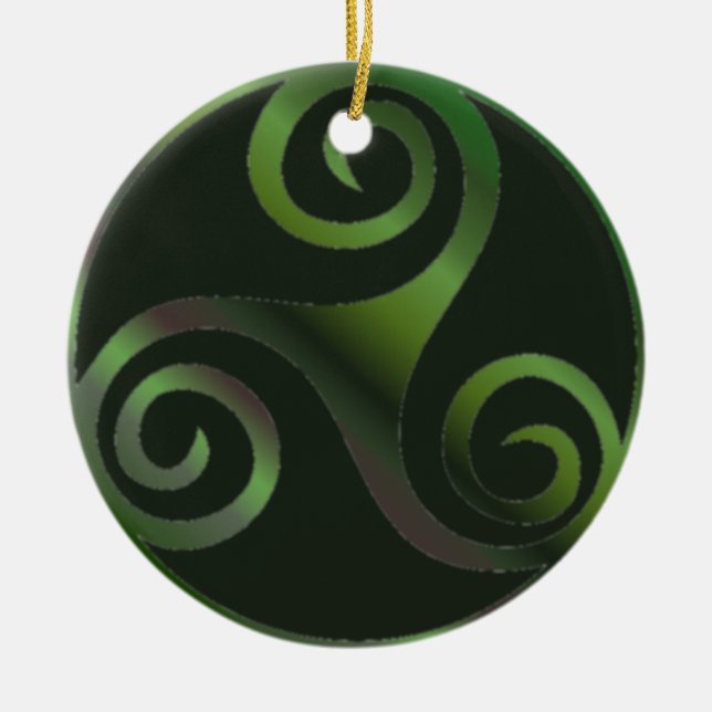 triskell ceramic tree decoration (Front)
