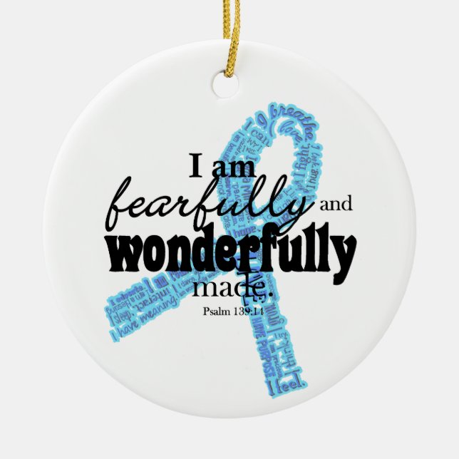 Trisomy 18 Christmas Ornament (Front)