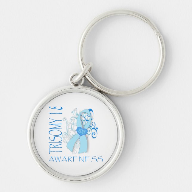 TRISOMY 18, TRISOMY 18 AWARENESS KEY RING (Front)