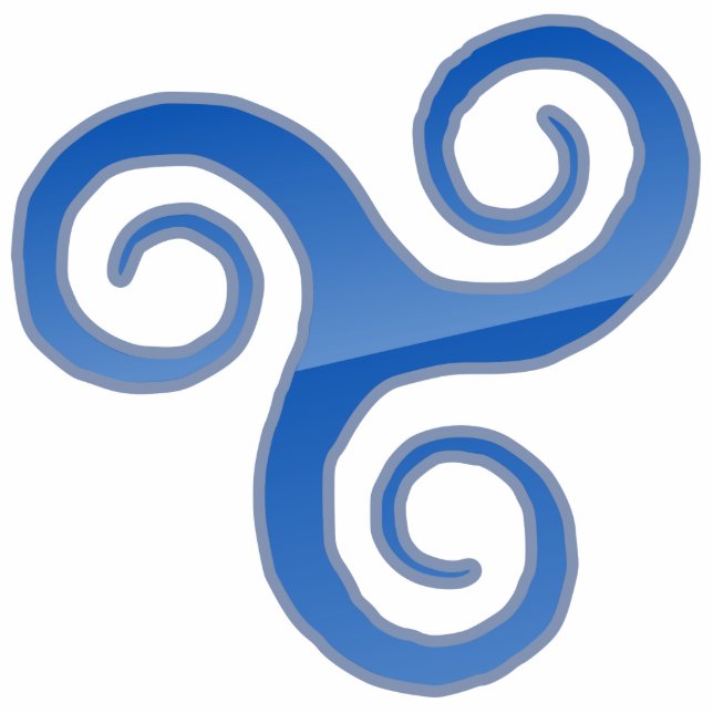 Trisquel Pride Standing Photo Sculpture (Front)