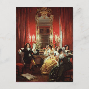 Trissotin Reading his Sonnet Postcard