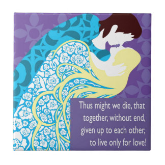 Tristan And Iseult gift with quote Tile