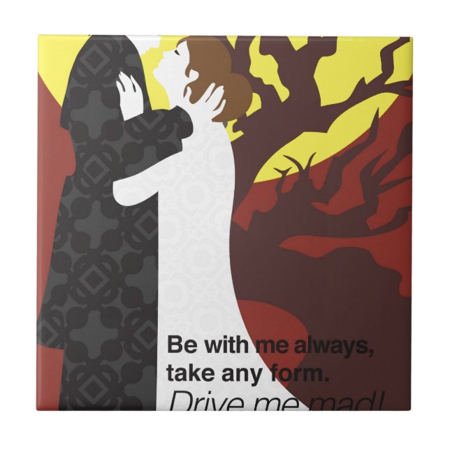 Tristan And Iseult gift with quote Tile (Front)