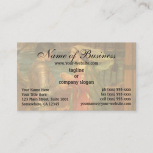 Tristan and Isolde by John William Waterhouse Business Card