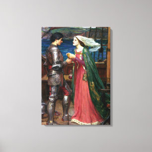 Tristan and Isolde by John William Waterhouse Canvas Print