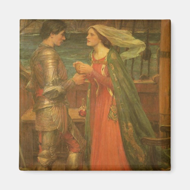 Tristan and Isolde by John William Waterhouse Magnet (Front)