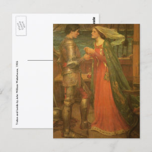 Tristan and Isolde by John William Waterhouse Postcard