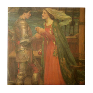 Tristan and Isolde by John William Waterhouse Tile