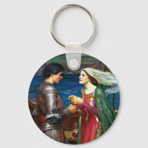 Tristan and Isolde, c. 1916 by John Waterhouse Key Ring