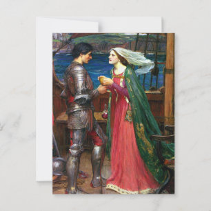 Tristan and Isolde, c. 1916 by John Waterhouse Postcard