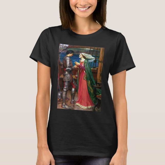 Tristan and Isolde, c. 1916 by John Waterhouse T-Shirt (Front)