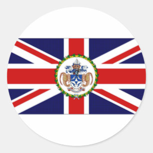 Tristan da Cunha Flag alternate Classic Round Sticker