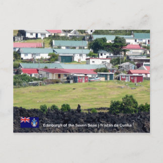 Tristan da Cunha Postcard. Real Photo of Edinburgh Postcard