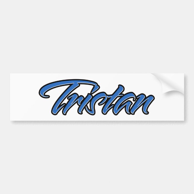 Tristan Name blue Aufkleber Sticker Autoaufkleber (Front)