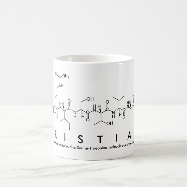Tristian peptide name mug (Center)