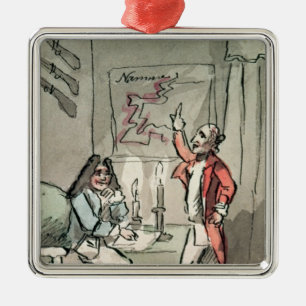 Tristram Shandy, 1786 Metal Tree Decoration