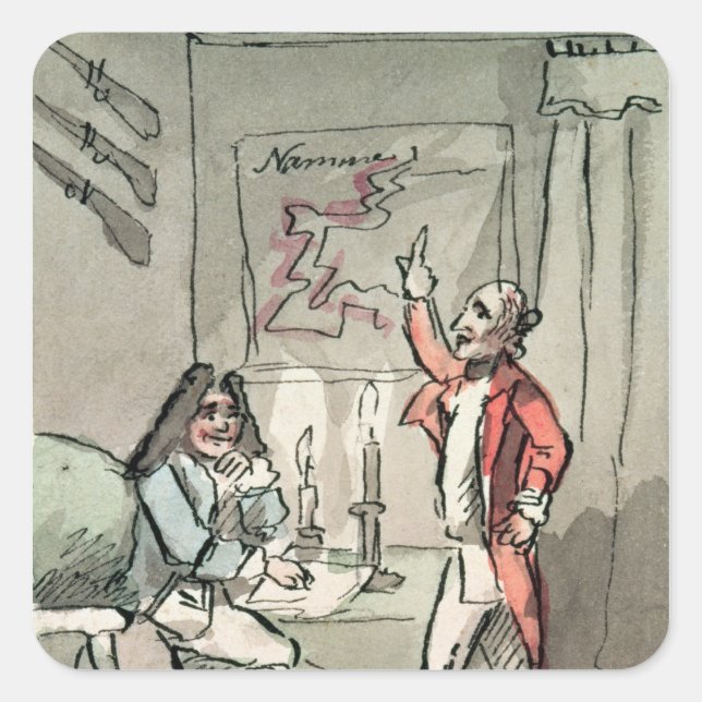 Tristram Shandy, 1786 Square Sticker (Front)