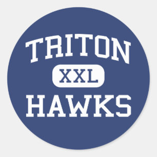 Triton - Hawks - High - Erwin North Carolina Classic Round Sticker