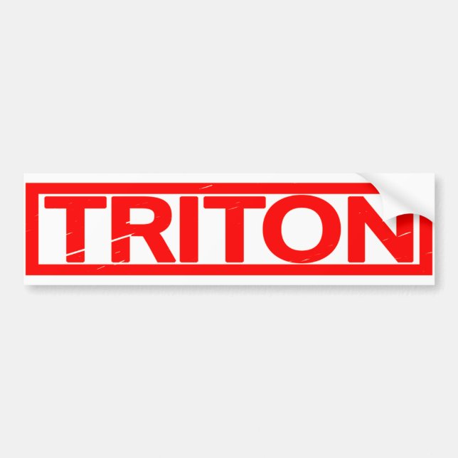 Triton Stamp Bumper Sticker (Front)