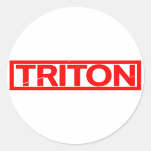 Triton Stamp Classic Round Sticker