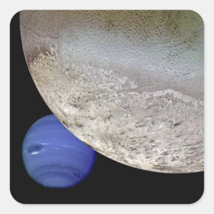 Triton with Neptune Square Sticker
