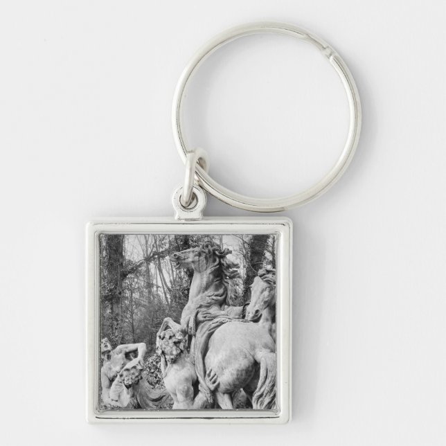 Tritons grooming two horses of the sun key ring (Front)