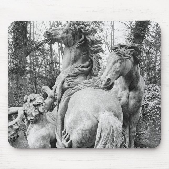 Tritons grooming two horses of the sun mouse mat (Front)